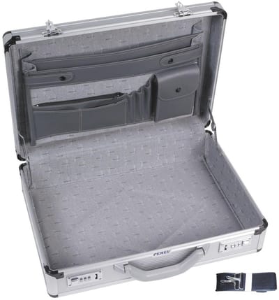 Robuuste Aluminium Attaché Case voor Laptop en A4 Documenten met Cijfersloten en Schouderriem - Ideaal voor Dagelijks Gebruik