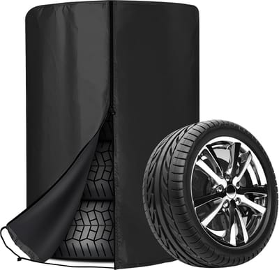 Universele Bandenhoes 80x120 cm - Waterdichte en Stofdichte Autobandafdekking voor 4 Banden