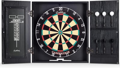 Dartbord Set - Wedstrijd Bord - Huiselijke Competitie - Automatisch Score Systeem - Standaard Afmeting - Natuurlijk