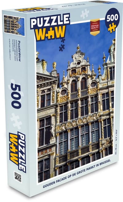 Puzzel Architectuur - Goud - Grote markt - Brussel - Legpuzzel - Puzzel 500 stukjes