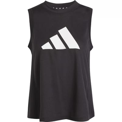 Adidas Train Essentials Logo Mouwloos T-shirt Zwart XS Vrouw