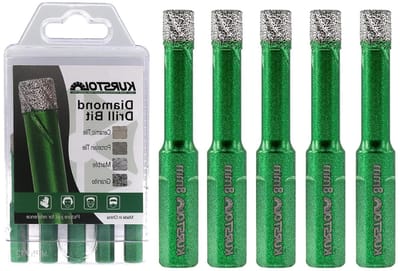 Diamantboorset Droog - Tegelboor Kit - Materiaal Boren - Ingebed Koelwas - 10 stuks 8 mm - Zilver