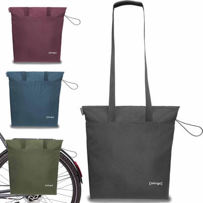 Opvouwbare Fietstas Shopper 14 Liter - Waterafstotend en Lichtgewicht Winkel- of Extra Tas voor Mandrek
