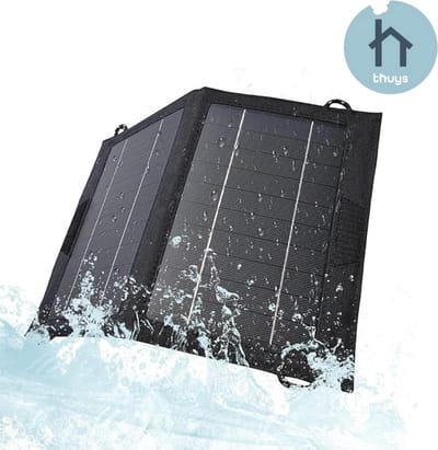 Thuys - Draagbaar Zonnepaneel - Opvouwbaar Zonnepaneel - Solar Charger - 10W - Efficiënt - Duurzaam