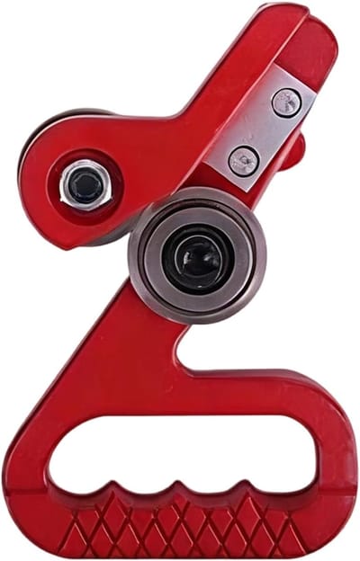 Metaalplaat Snijapparaat - Metaalsnijder Handgereedschap - Metaal Bewerken - Instelbaar Spanningsmechanisme - 30 cm - Rood