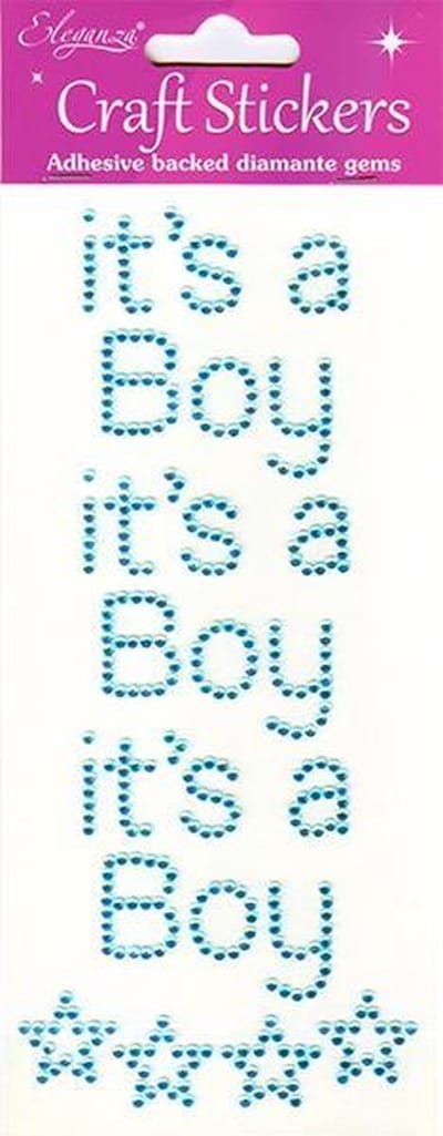 Oaktree - Stickers It's a Boy Pearl Blue (per vel)