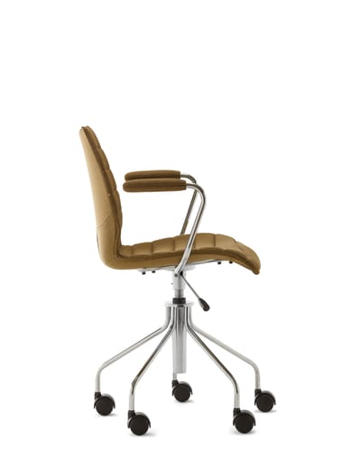 Kartell Maui Soft draaistoel - mosterd