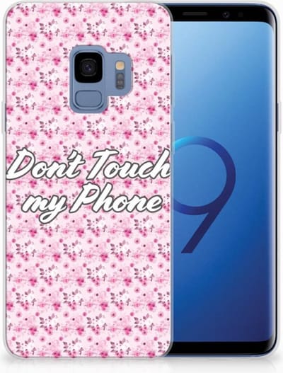 Samsung Galaxy S9 Silicone-hoesje Flowers Pink DTMP