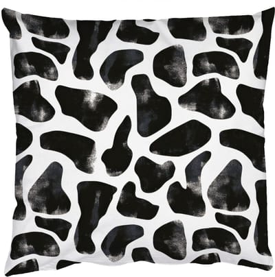 Sierkussens - Kussentjes Woonkamer - 50x50 cm - Dierenpatroon - Vlekken - Zwart - Wit