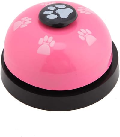 Duurzame en Schattige Hondenbel voor Potty Training, Ideaal voor Puppy en Kat, Roze Kleur