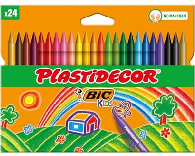 Kleurwaskrijt voor Kinderen, 24 Stuks, Creatieve Tekenervaring