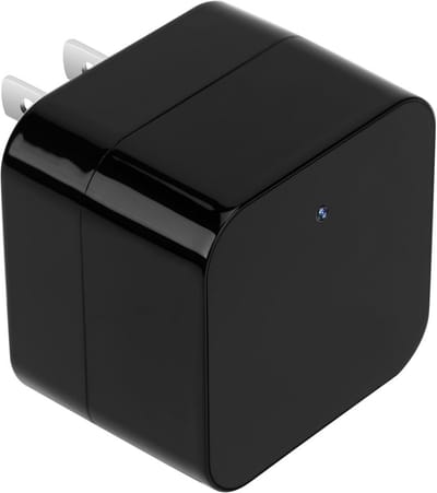 Beveiligingscamera - Verborgen camera - Binnen bewaking - Met nachtzicht - 43mm compact - Zwart