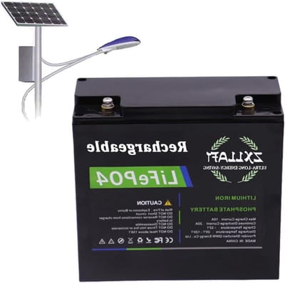 Lithium Batterij - Oplaadbare Accu - Energie Opslag - Geïntegreerd BMS - 24V 20Ah - Zwart