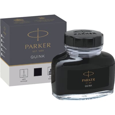Parker vulpeninktfles | zwarte QUINK inkt | 57 ml schrijfinkt voor vulpen