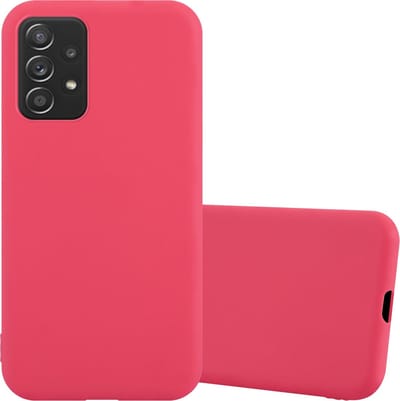 Cadorabo Hoesje geschikt voor Samsung Galaxy A52 (4G / 5G) / A52s in CANDY ROOD - Beschermhoes gemaakt van flexibel TPU silicone Case Cover