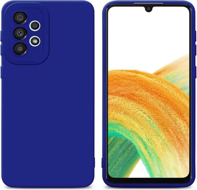 Cadorabo Hoesje geschikt voor Samsung Galaxy A52 (4G / 5G) / A52s in FLUID BLAUW - Beschermhoes gemaakt van flexibel TPU silicone Cover Fluid Case
