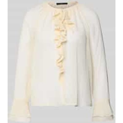 Regular fit blouse met volants