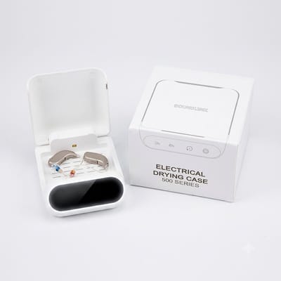 Hoortoestel Droogbox - Gehoorapparaat Droogsysteem - Elektrisch Droogapparaat - UV-C Reiniging - Inclusief USB-C Kabel & USB-C Adapter