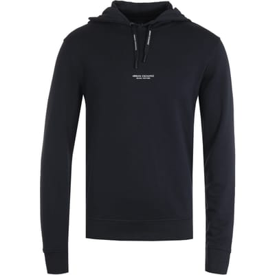 Armani Exchange Pullover Marineblauwe Hoodie Sweater