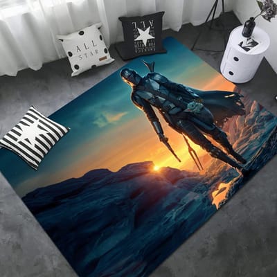 De M-MandalorianS Baby YodaS Kamer Matten Goedkoper Antislip Modern Woonkamer Balkon Bedrukte Huishoudelijke Tapijten 60*90cm