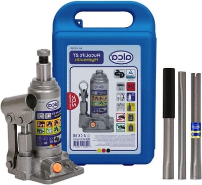 alca Germany 2 ton Hydraulische Auto Fles Lift Jack Stand met Carry Slag Case A431020