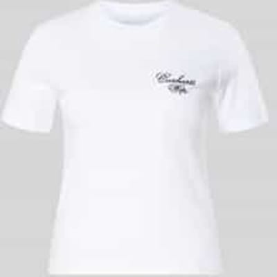 Slim Fit t-shirt van pure katoen model 'Gracious'