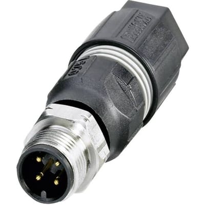 Phoenix Contact 1440782 Sensor/actuator connector, niet geassembleerd M12 Aantal polen (sensoren): 4 Bus, recht 1 stuk(s) Piece