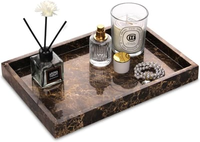 Decoratieve Rechthoekige Lade van Natuurlijk Marmer voor Badkamer of Kast