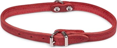 Dierenbenodigdheden Vadigran Halsband Hond Geolied Leder Rood 32Cmx12Mm Xs