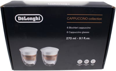 DeLonghi Kopjes Creamy collection Set van 6 cappuccino glazen 5513296661