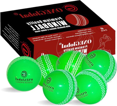 Cricket Windball - Oefenbal Softbal - Sport Oefenen - Zachte Constructie - 7.2 cm - Groen
