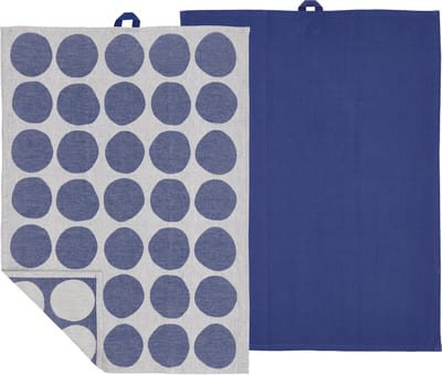 Södahl Bubbles Theedoek 50 x 70 cm 2 stuks Royal Blue