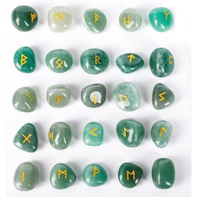 Natuurlijke Kristallen Runenstenen Set 25 Stuks Kwarts Agaat Kristalsteen Heksen Reiki Genezende Energie Runen Letter Kristal Snijwerk Ambachten gray