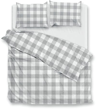 Zohome Quattro di Lino Dekbedovertrek - Extra breed - 260x200/220 cm - Dove-Grey