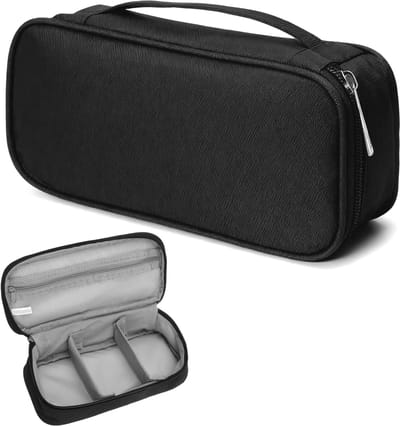Thijox - Kabeltas Organizer Waterdicht 600D Oxford Tech Pouch Zwart - Essentiële Tas voor Kabels, Opladers, Powerbank, USB - Ideaal voor Reizen en Ele