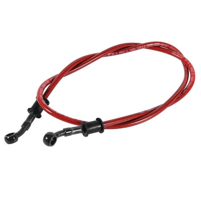 Dailygoods- Remslang Gevlochten Staal - 1200 mm - 10 mm Banjo - Geschikt voor Motorfietsen - Eenvoudige Installatie - Duurzaam Materiaal - Remleiding
