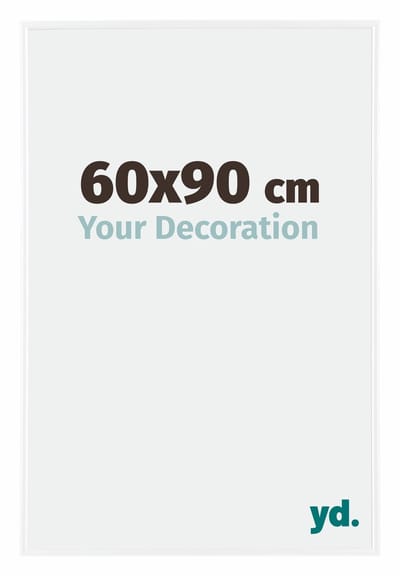 Your Decoration - Fotolijst 60x90 cm - Kunststof - Wit Hoogglans - Evry