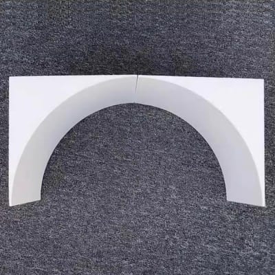 Ronde boogset - Deurkozijn decoratie - Interieur verfraaien - Lichtgewicht schuim - 22x38x38cm - Wit