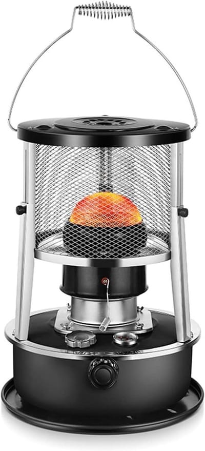 Kerosine Kachel - Draagbare Verwarmer - Buiten Verwarmen - Grote Brandstoftank - 4.5L Capaciteit - Zwart