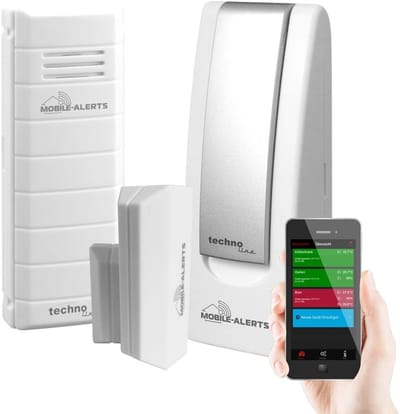 Mobiele Waarschuwingen Set - Huisbewaking Systeem - Veiligheid Thuis - Directe Smartphone Meldingen - Gateway Temperatuur Sensoren