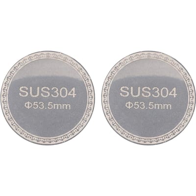 2 stuks Puck Screen Herbruikbaar 1,2 mm Dikte 304 Roestvrij Staal Dubbellaags Filterscherm voor gray