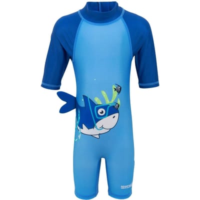 Regatta Kinderen/ kinderen Bubble de haai huidbeschermer badpak (Elysium blauw/Hawaï blauw)