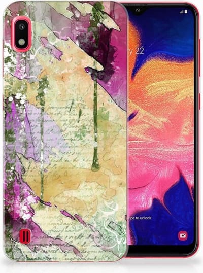 Back Cover voor Hoesje maken Samsung Galaxy A10 Letter Painting
