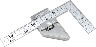 Shinwa Timmermanshoek 15x7,5 (12485), inclusief metalen stopper