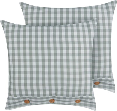 TALYA - Sierkussen set van 2 - Mintgroen - 45 x 45 cm - Polyester