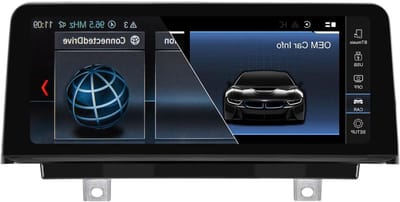 PEMP voor BMW F30 F48 F39 NBT EVO Android 13 10.2 inch 1920x720 Scherm, Qualcomm 8core 4G+64 GB CarPlay Android Auto Monitor, voor BMW 3 Serie X1 X2 (2017-2019) NBT EVO ID6