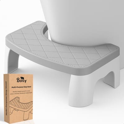 Boncy® Premium Opstapje - Volwassenen & Kinderen - Opstapkrukje voor WC Keuken Badkamer Caravan & Camper - 25 x 42 x 17 CM - Camping Krukje - Opstapjes - Toilet Trapje Kind - Opstap