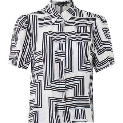 Geometrisch patroon blouse dames Mexx