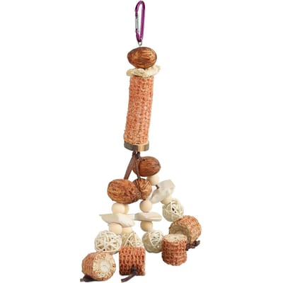 Jouets à mâcher Épis de maïs pour perroquets Os de seiche Soulagement de l'ennui Jouet à mâcher pour perroquets Perroquets Calopsittes Perruches Rotin brown