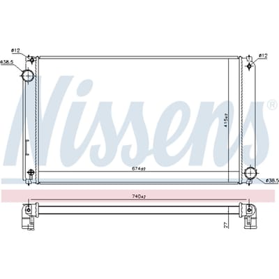 Radiator NISSENS 606635